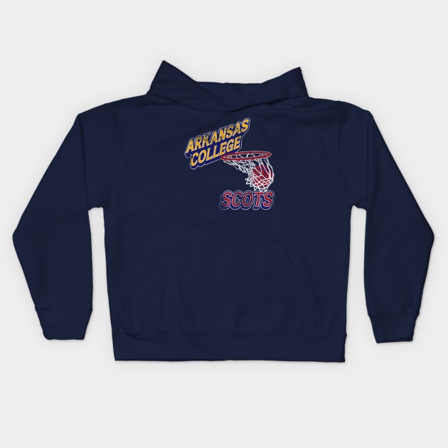 Arkansas College Scots Basketball Kids Hoodie by rt-shirts